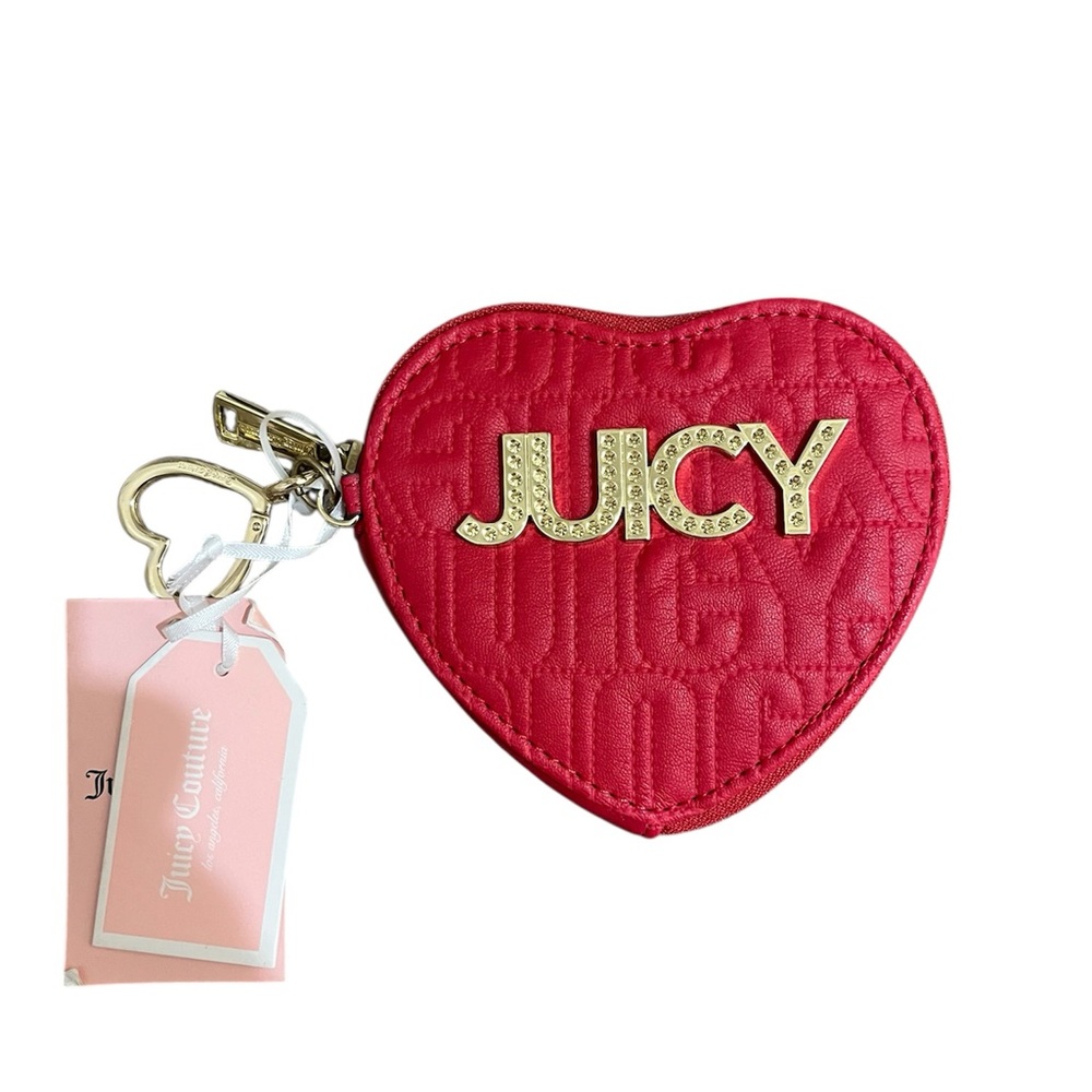 NWT Juicy Couture - Crimson Heart Shaped Keychain
Coin Purse